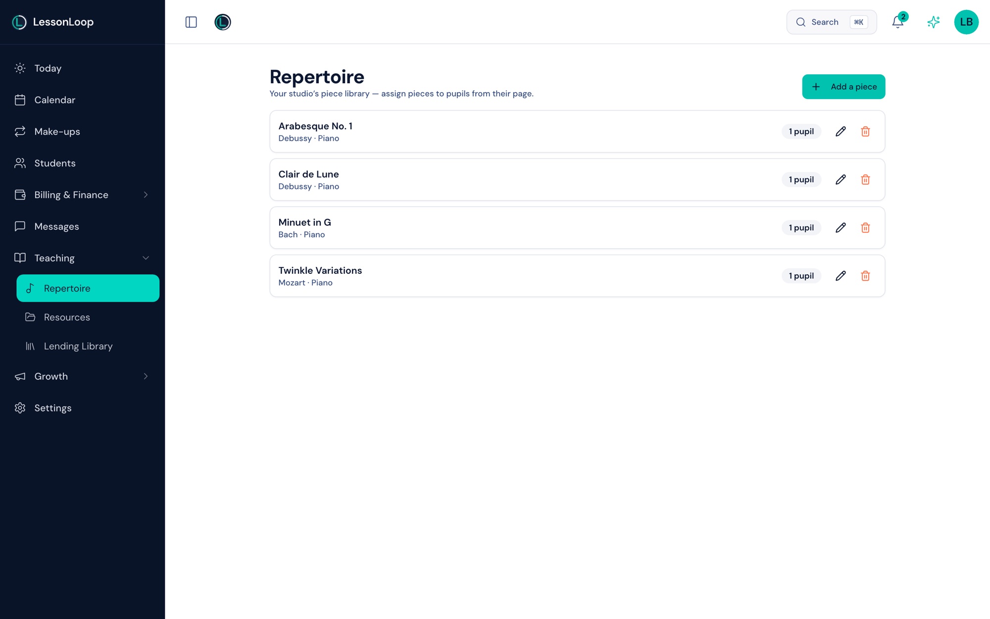 Repertoire