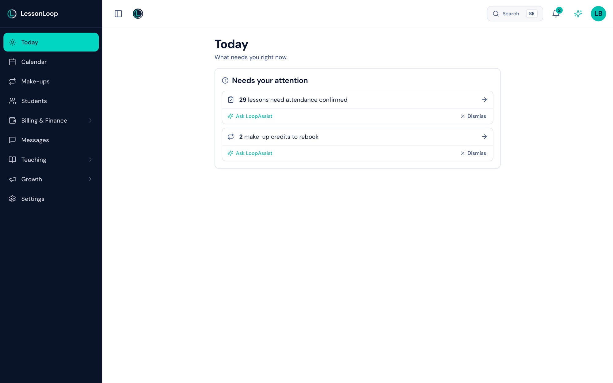 LoopAssist in the app